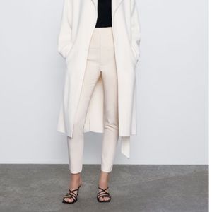 Zara cream dress pant size medium